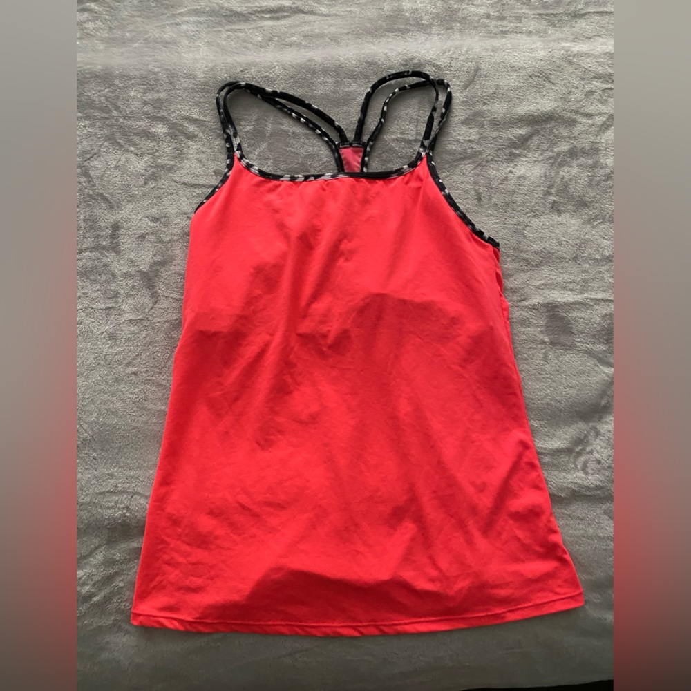 Neon pink fabletics tank top